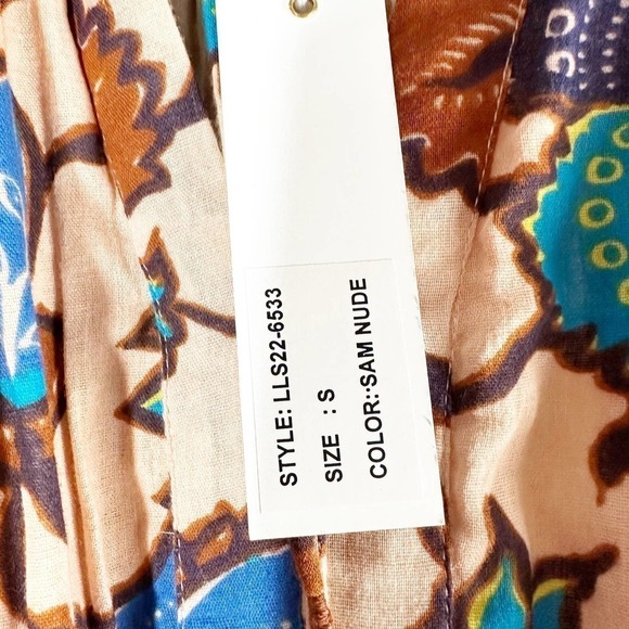 Anthropologie Love The Label Boho Printed Maxi Dress Size Small - Picture 7 of 10